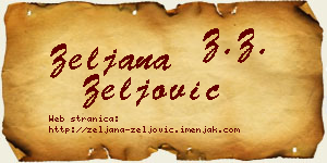 Željana Zeljović vizit kartica